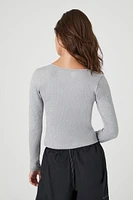 Seamless Ribbed Knit Top