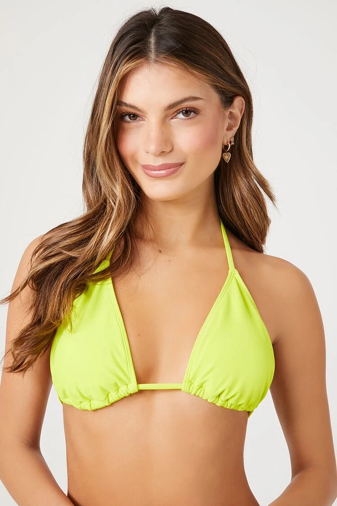 String Triangle Bikini Top