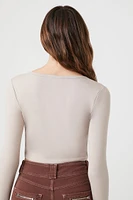 Split-Neck Crop Top