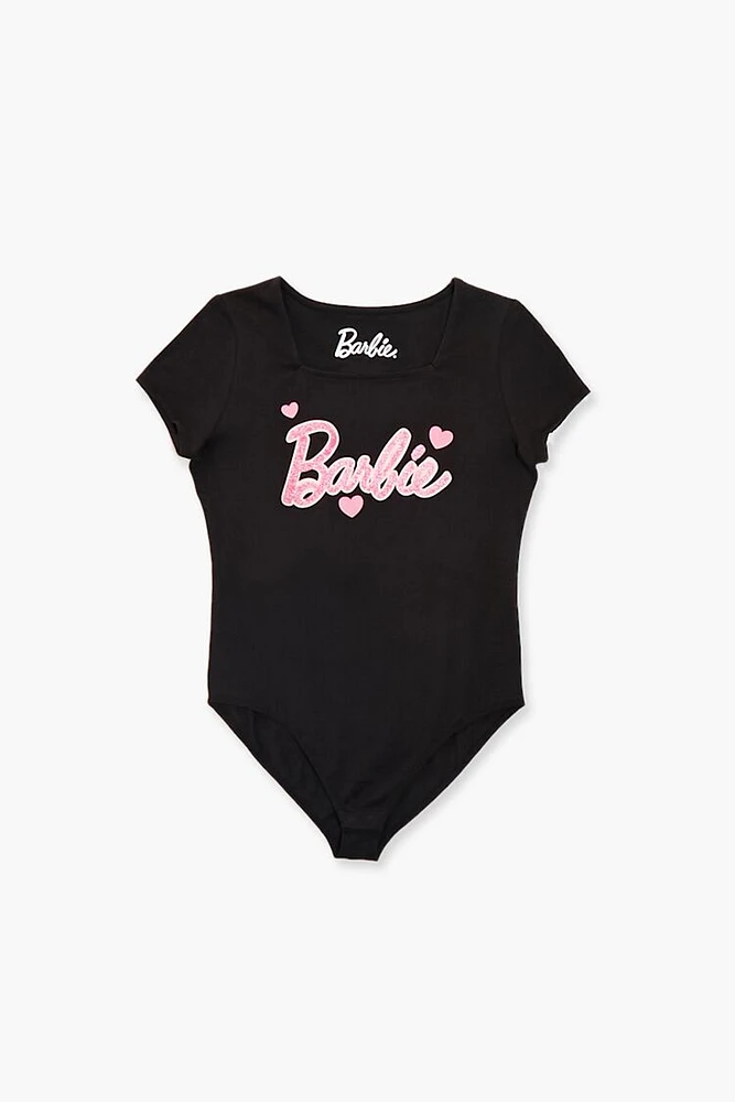 Girls Glitter Barbie Bodysuit (Kids)