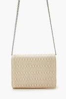 Quilted Flap Top Crossbody Bag