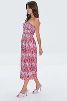 Abstract Print Cami Midi Dress