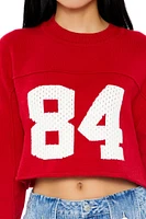 84 Varsity-Striped Sweater