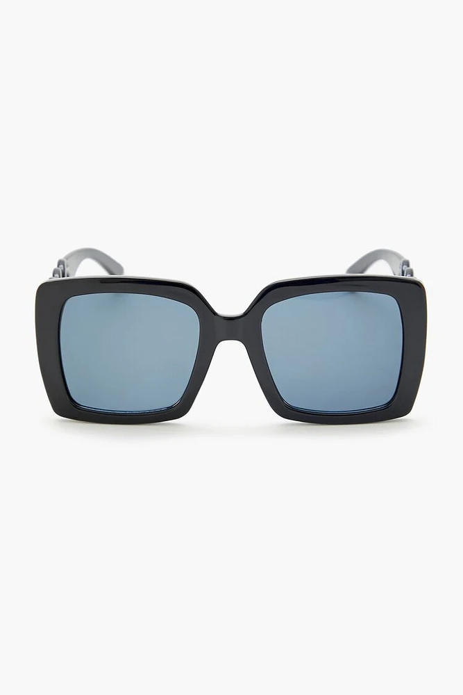 Curb Chain Square Sunglasses