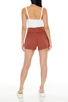 Gauze Tie-Waist Shorts