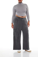 Plus Mid-Rise Cargo Sweatpants