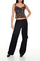 Chiffon Leopard Flounce Cami