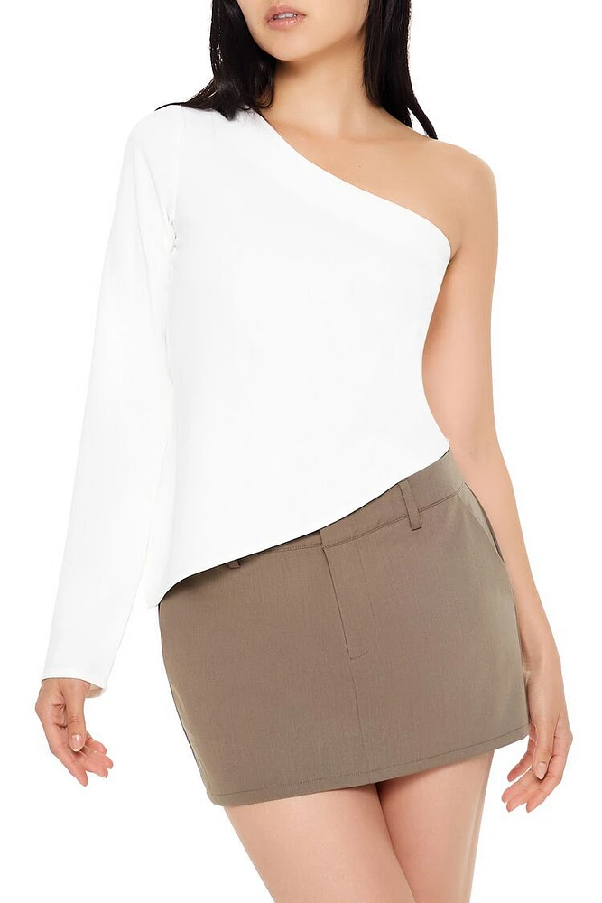 One-Shoulder Ruched Top