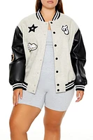 Plus Miss Trouble Letterman Jacket