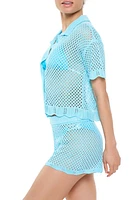 Crochet Swim Cover-Up Shirt