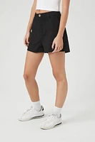 Twill High-Rise Shorts