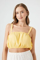 Square-Neck Cropped Cami