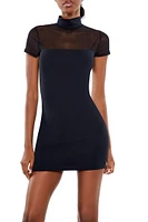 Illusion Bodycon Mini Dress