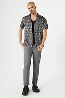 Satin Geo Print Shirt