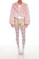 Sequin Heart Shorts