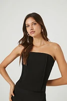 Pleated Strapless Top