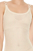 Crochet O-Ring Midi Tank Dress