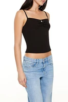 Rosette Cropped Cami