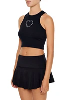 Rhinestone Heart Tank Top