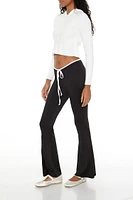 Tie-Waist Flare Leggings