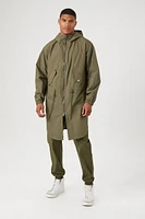 Hooded Longline Utility Jacket