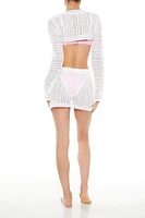 Crochet Swim Cover-Up Mini Skirt