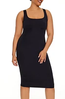 Plus Contour Sculpt Tank Midi Dress