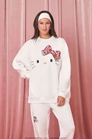 Embroidered Hello Kitty Pullover