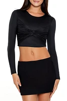 Contour Sculpt Twisted Crop Top