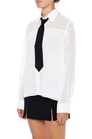 Necktie Sheer Shirt