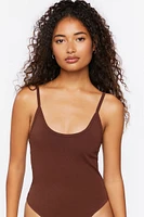 Cotton-Blend Cami Bodysuit