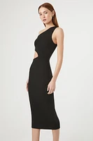 One-Shoulder Cutout Midi Dress