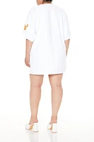 Plus Birthday Queen T-Shirt Dress