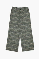 Girls Plaid Wide-Leg Pants (Kids)