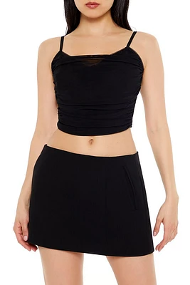 Mesh Bustier Cropped Cami