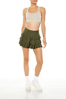 Active Tiered Flounce Skater Skort
