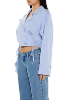 Double-Breasted Cropped Trench Coat