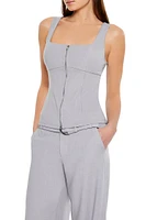 Zip-Up Tank Top