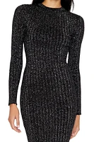 Glitter Knit Bodycon Midi Dress