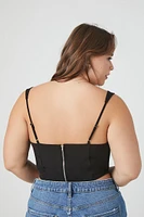 Plus Bustier Crop Top