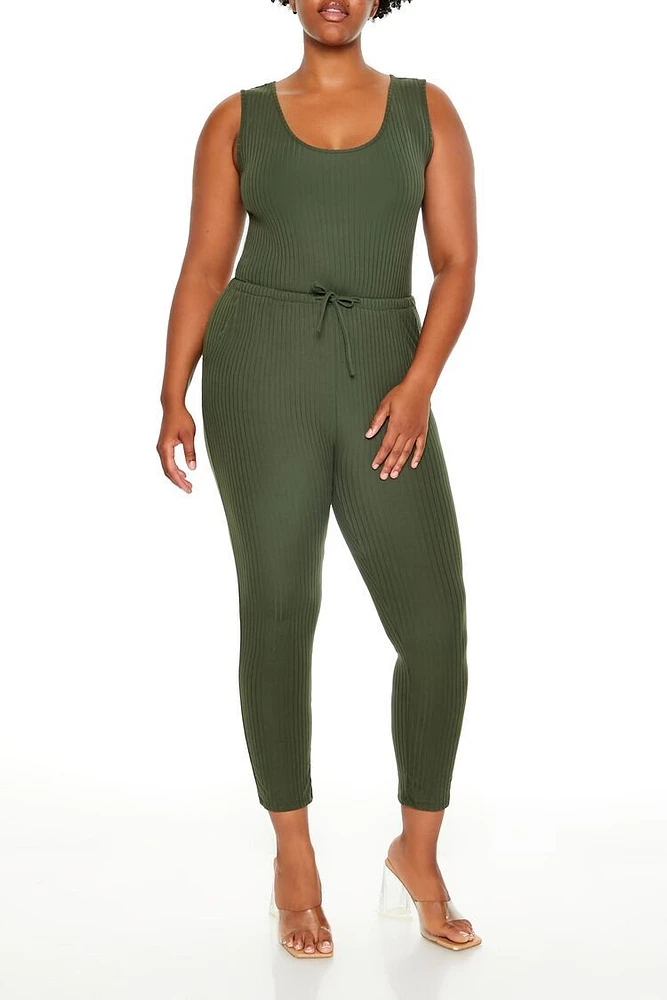 Plus Sleeveless Jumpsuit
