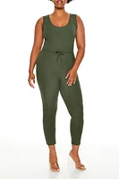 Plus Sleeveless Jumpsuit