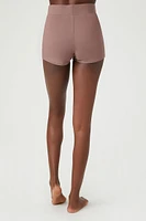 Button-Front Pajama Shorts