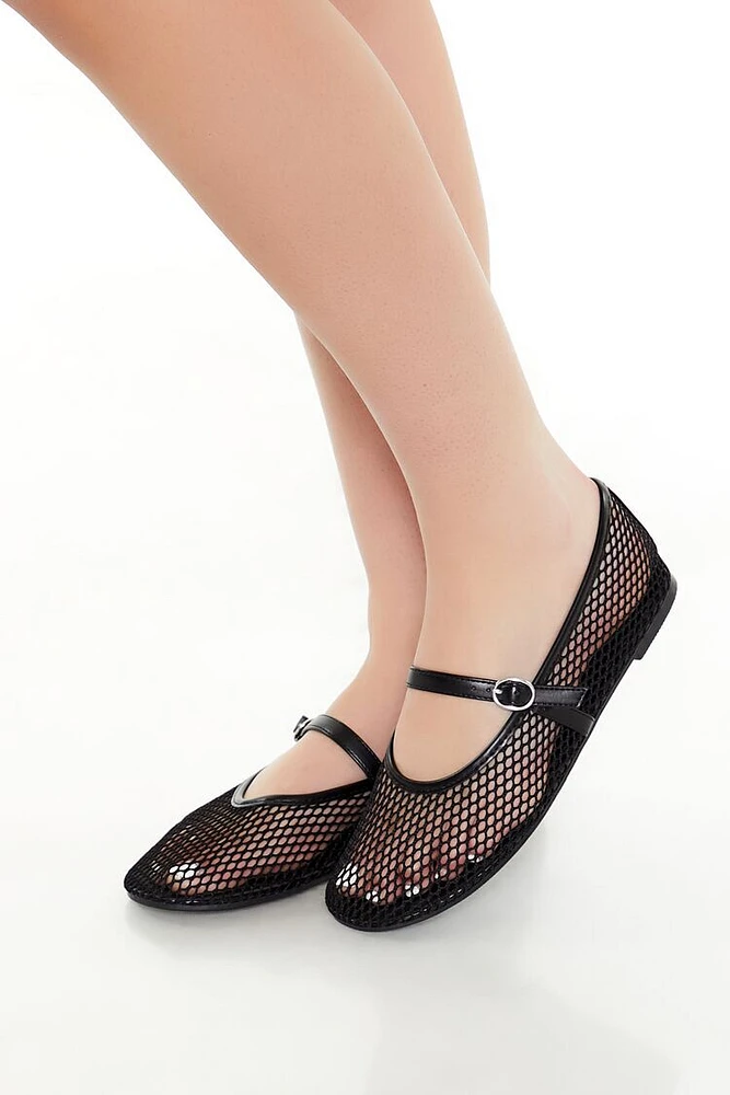 Sheer Mary Jane Ballet Flats