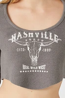 Nashville Graphic Thermal Cropped Tee