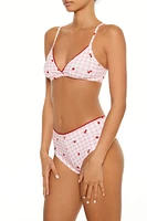 Gingham Strawberry Shortie Panties