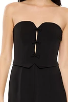 Strapless Bow Jumpsuit