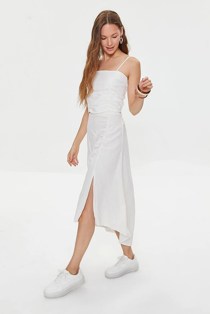 Kendall + Kylie Linen-Blend Skirt