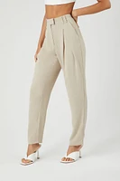 Crepe High-Rise Trousers