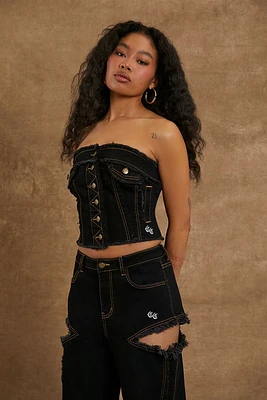 Compton Cowboys Denim Tube Top